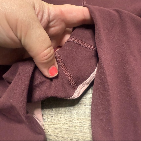 Athleta Chroma 7/8 Leggings Pink and Burgundy Women's Size Medium - Picture 8 of 11